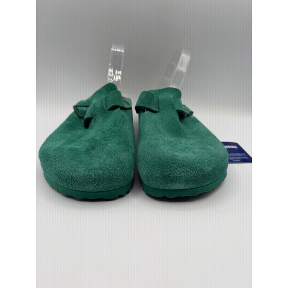 Birkenstock Boston Clogs Green Men Suede Leather Shoes Comfort US 10 EU 43 New main image 6